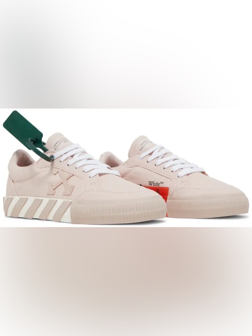 Off-White Women’s Vulc canvas Sneakers in blush pink